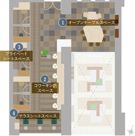 2F 共用空間概念図